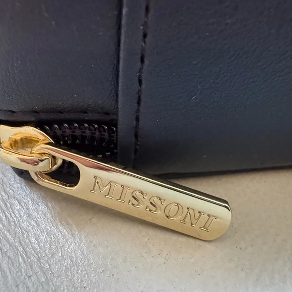 Missoni travel pouch unisex chevron blue - Picture 3 of 3